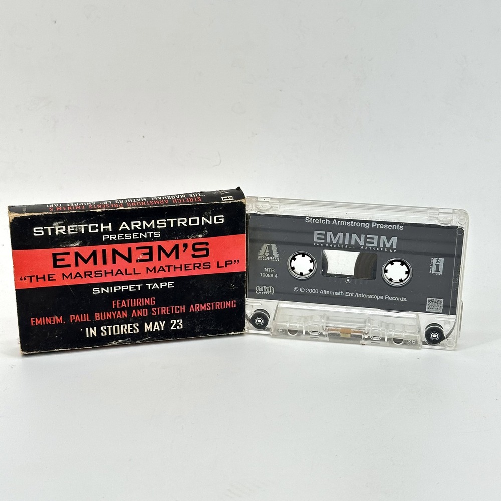 Eminem The Marshall‎ Mathers LP Snippet Promo Cassette Stretch Armstrong